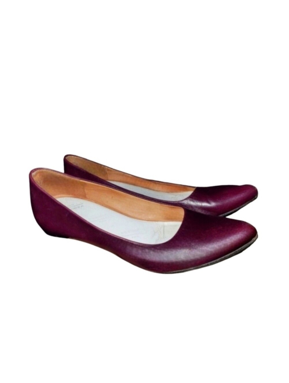 MAISON MARTIN MARGIELA | Burgundy Leather Ballet Flats EU 37 / US 7